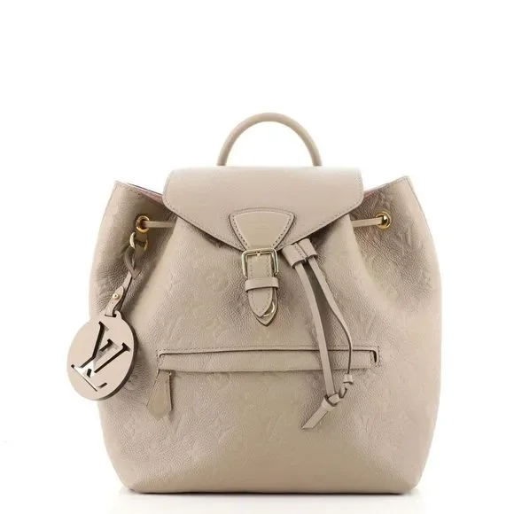 Louis Vuitton Montsouris Backpack NM Monogram Empreinte Leather PM Neutral Louis Vuitton Montsouris Backpack NM Monogram Empreinte  main image 4